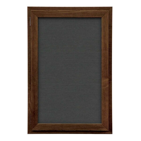 United Visual Products Indoor Enclosed Combo Board, 72"x36", Bronze Frame/White Porc & Forbo UVCB7236BZ-WHTPORC-FORBO - main